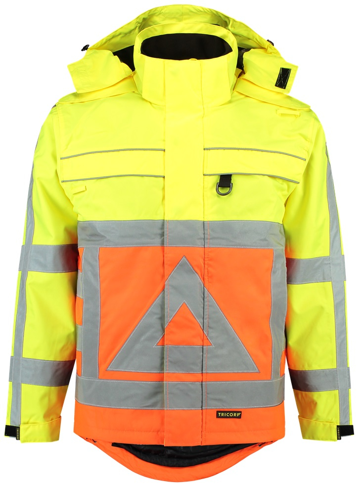 TRICORP-Warnschutz, Parka für Verkehrsregler, 200 g/m², warnorange/warngelb