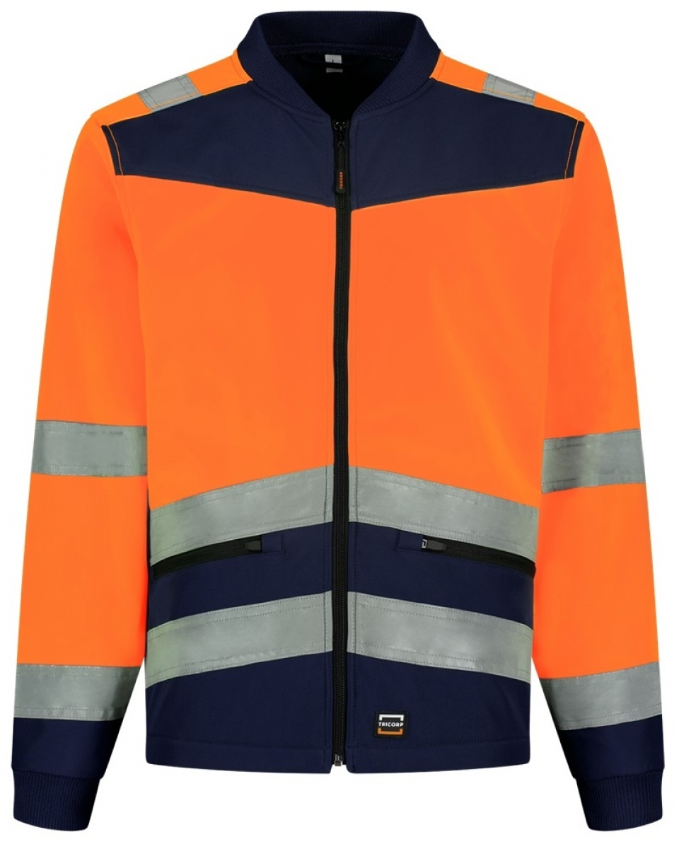 TRICORP-Warnschutz, Softshell-Jacke, Bicolor, 300 g/m, orange-ink