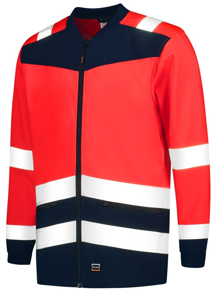 TRICORP-Warnschutz, Softshell-Jacke, Bicolor, 300 g/m², red-ink