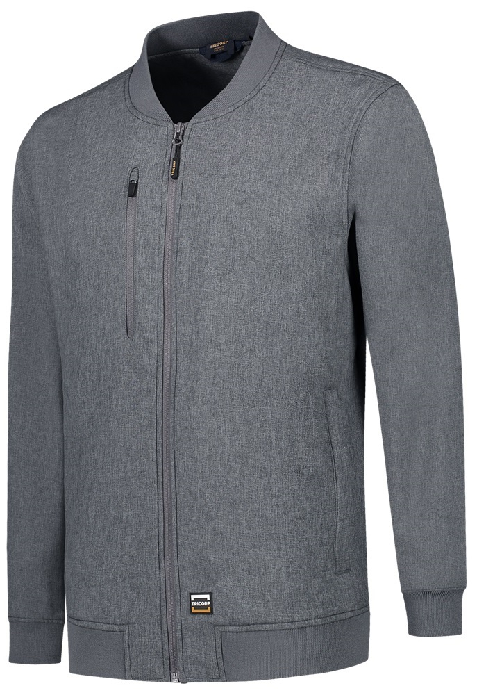 TRICORP-Workwear, Bomber Softshelljacke, Premium, 260 g/m², stonemel