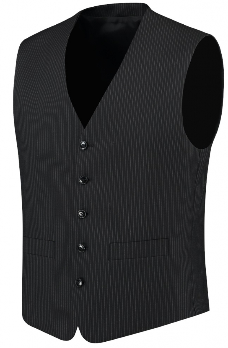 TRICORP-Workwear, Weste Herren, Basic Fit, 180 g/m, black-stripe