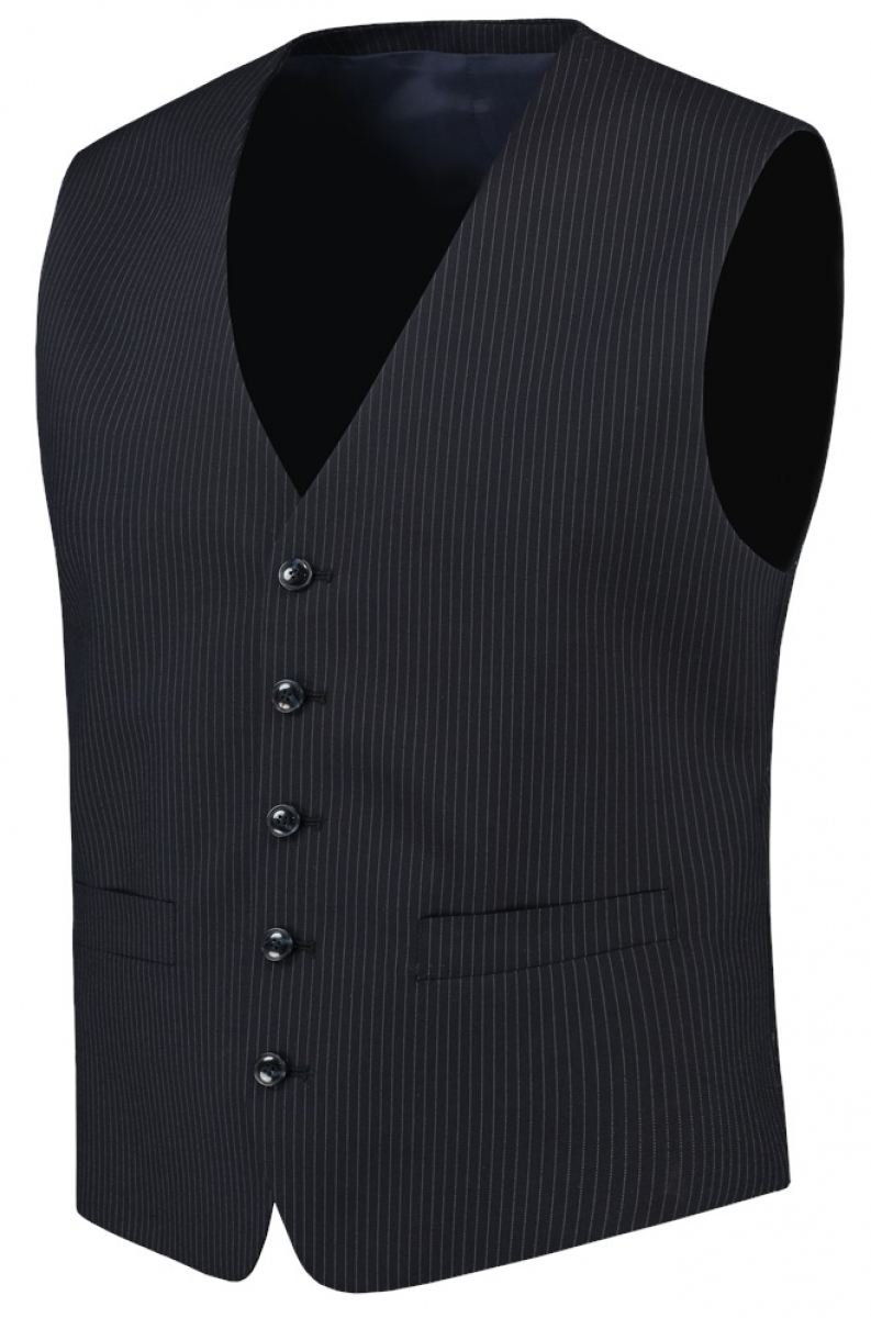 TRICORP-Workwear, Weste Herren, Basic Fit, 180 g/m, navy-stripe