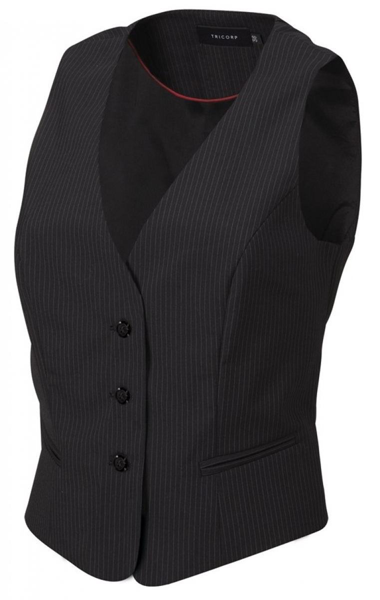 TRICORP-Workwear, Weste Damen, Basic Fit, 270 g/m, black-stripe