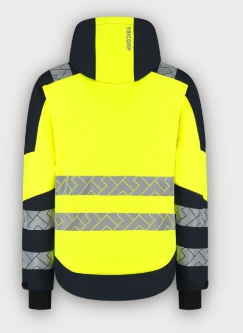 Tricorp Warnschutz Winterjacke Ripstop High Vis Redefined, Fluor Yellow-Ink