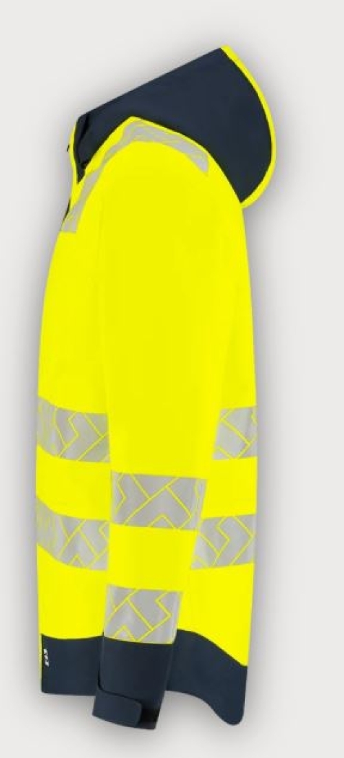 Tricorp Warnschutz Regenjacke Techshell High Vis Redefined, Fluor Yellow-Ink