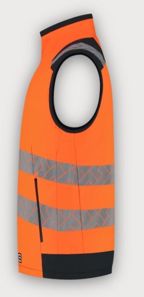 Tricorp Warnschutz Weste Bodywarmer High Vis Redefined, Fluor Orange-Ink