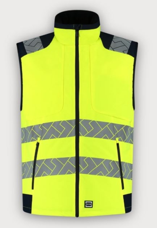 Tricorp Warnschutz Weste Bodywarmer High Vis Redefined, Fluor Yellow-Ink