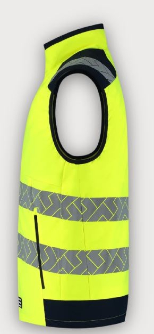 Tricorp Warnschutz Weste Bodywarmer High Vis Redefined, Fluor Yellow-Ink
