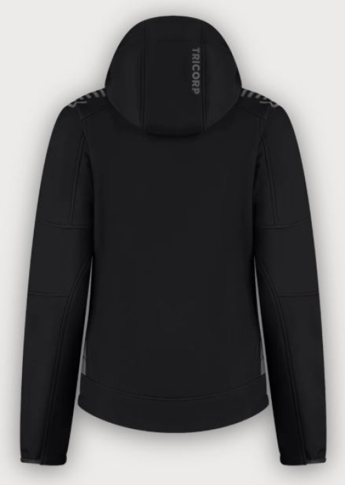 Tricorp Softshelljacke Kapuze Exzellent Redefined Damen, Black