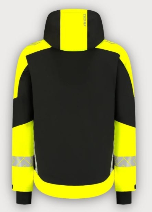 Tricorp Warnschutz Winterjacke Ripstop Reflective Redefined, Black-Fluor Yellow