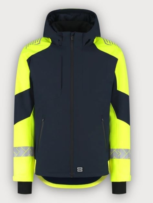 Tricorp Warnschutz Winterjacke Ripstop Reflective Redefined, Ink-Fluor Yellow