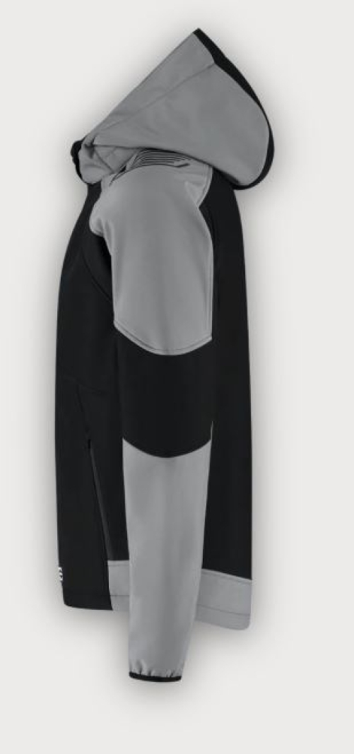 Tricorp Softshelljacke Kapuze Bicolor Redefined, Black-Grey