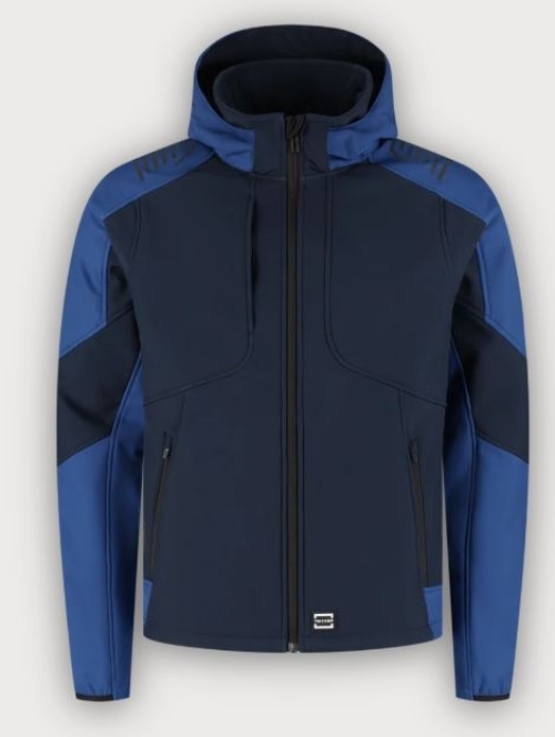 Tricorp Softshelljacke Kapuze Bicolor Redefined, Ink-Royal Blue