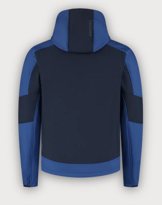 Tricorp Softshelljacke Kapuze Bicolor Redefined, Ink-Royal Blue