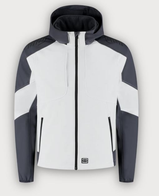 Tricorp Softshelljacke Kapuze Bicolor Redefined, White-Anthracite