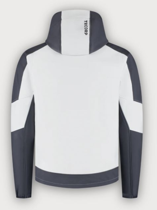 Tricorp Softshelljacke Kapuze Bicolor Redefined, White-Anthracite