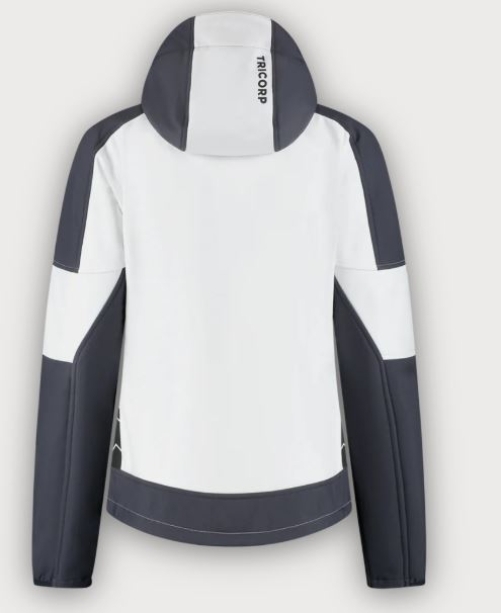 Tricorp Softshelljacke Kapuze Bicolor Redefined Damen, White-Anthracite