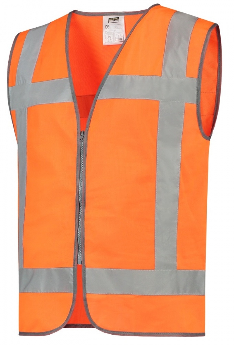 TRICORP-Warnschutz, Warnweste RWS, Reiverschluss, Basic Fit, 130 g/m, orange