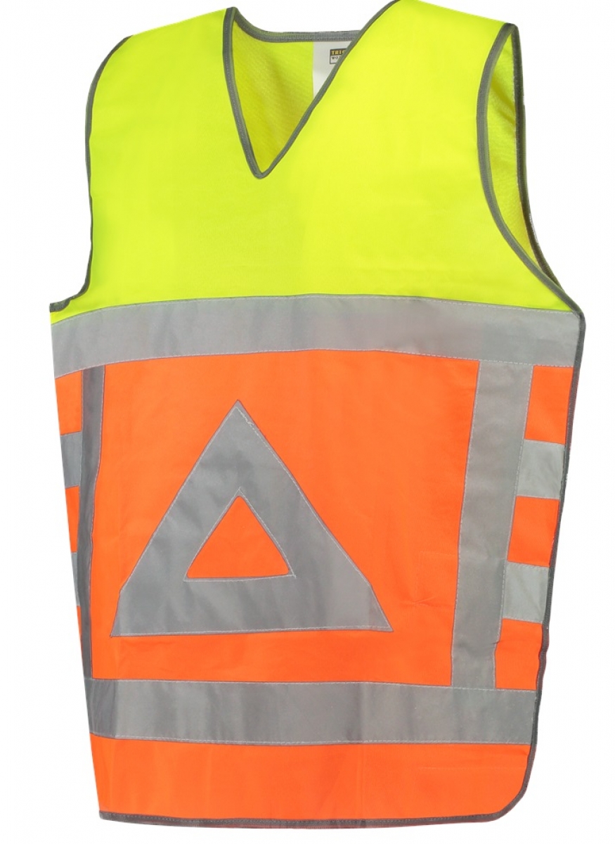 TRICORP-Warnschutz, Warnweste Verkehrsregler, Basic Fit, 120 g/m, fluor orange-yellow