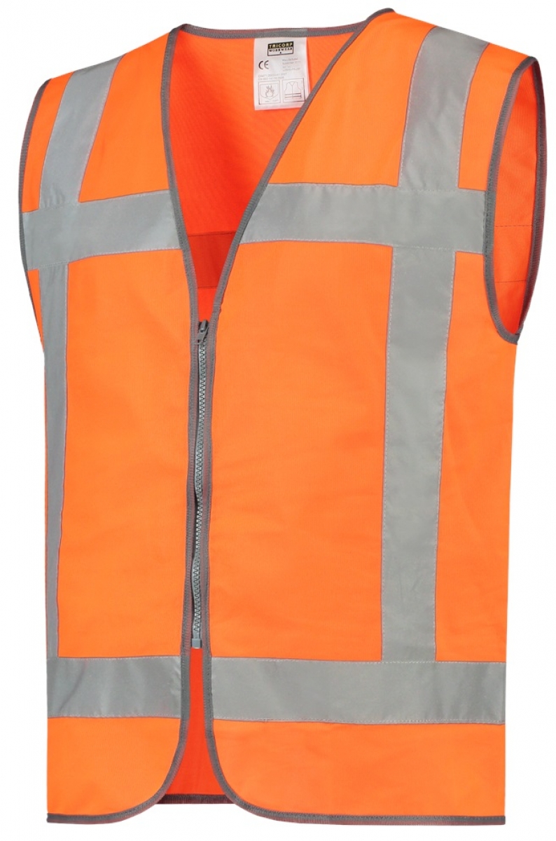 TRICORP-Warnschutz, Warnweste RWS Reissverschluss, Basic Fit, 120 g/m, orange