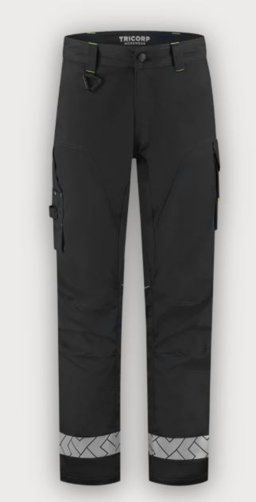 Tricorp Arbeitshose 2-Way Stretch Reflective Redefined, Black-Fluor Yellow