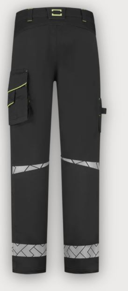 Tricorp Arbeitshose 2-Way Stretch Reflective Redefined, Black-Fluor Yellow