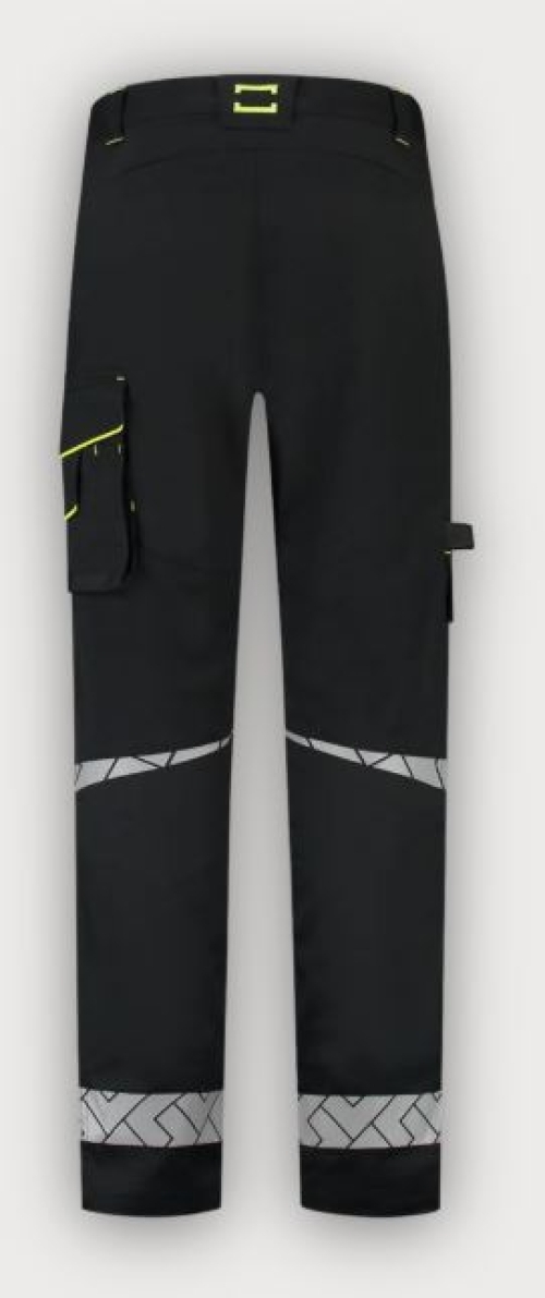 Tricorp Arbeitshose Funktionelle Stretch Reflective Redefined, Black-Fluor Yellow