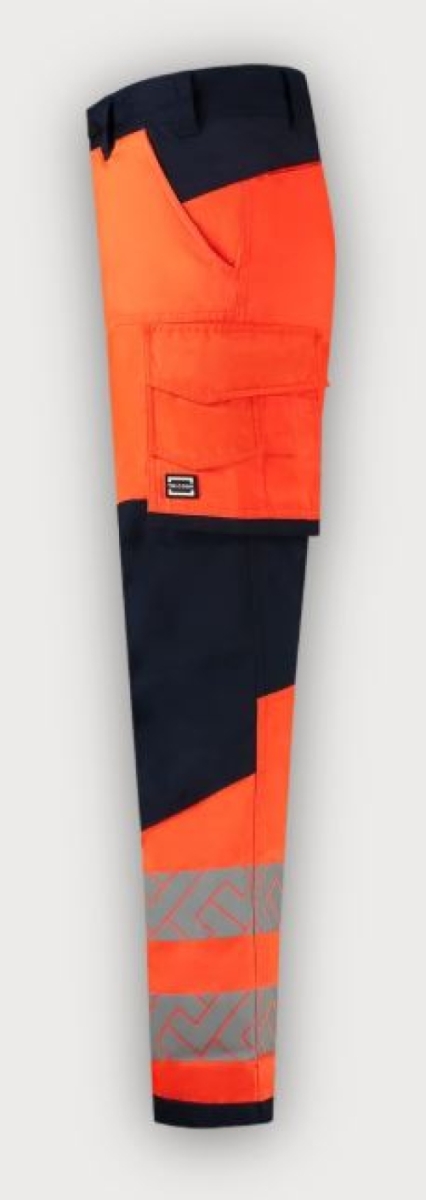 Tricorp Arbeitshose Funktionelle Stretch High Vis Redefined Knieverstärkung, Fluor Orange-Ink