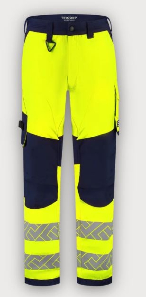 Tricorp Arbeitshose Funktionelle Stretch High Vis Redefined Knieverstärkung, Fluor Yellow-Ink