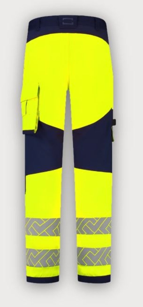 Tricorp Arbeitshose Funktionelle Stretch High Vis Redefined Knieverstärkung, Fluor Yellow-Ink