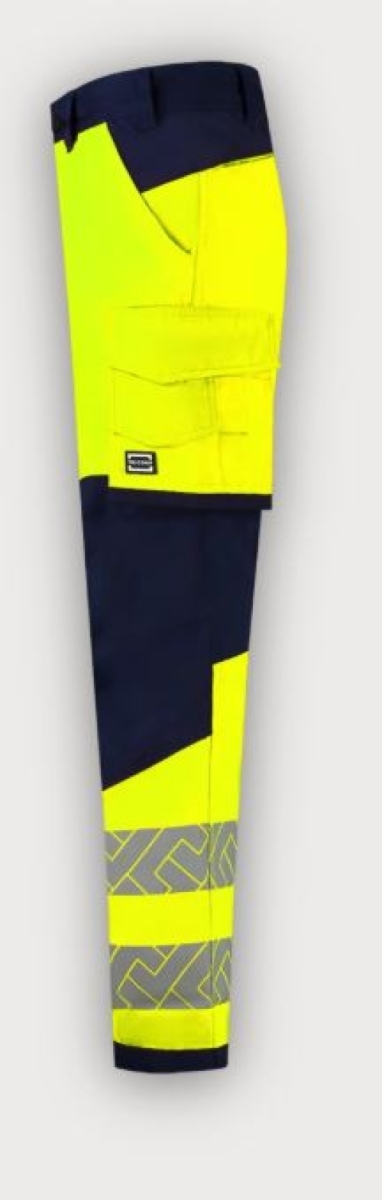 Tricorp Arbeitshose Funktionelle Stretch High Vis Redefined Knieverstärkung, Fluor Yellow-Ink