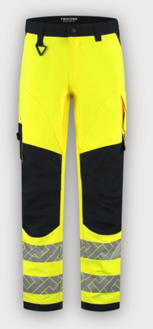 Tricorp Arbeitshose 4-Way Stretch High Vis Redefined Knieverstärkung, Fluor Yellow-Ink