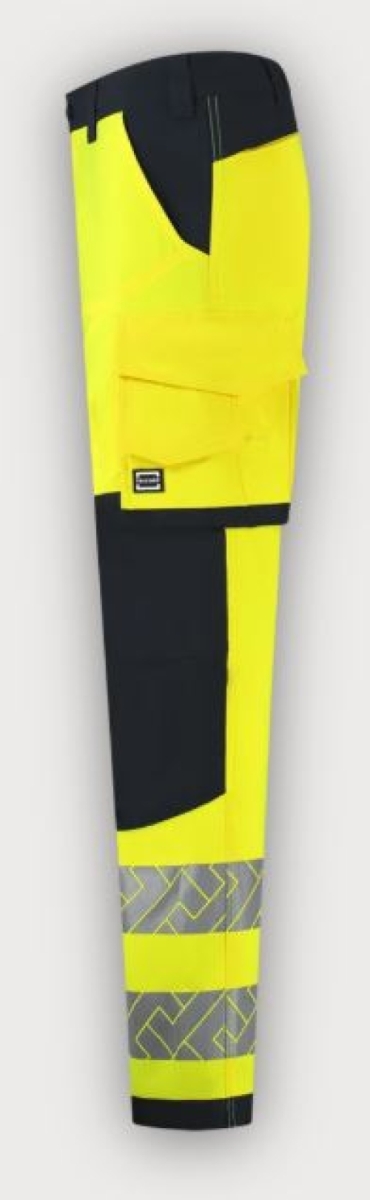 Tricorp Arbeitshose 4-Way Stretch High Vis Redefined Knieverstärkung, Fluor Yellow-Ink