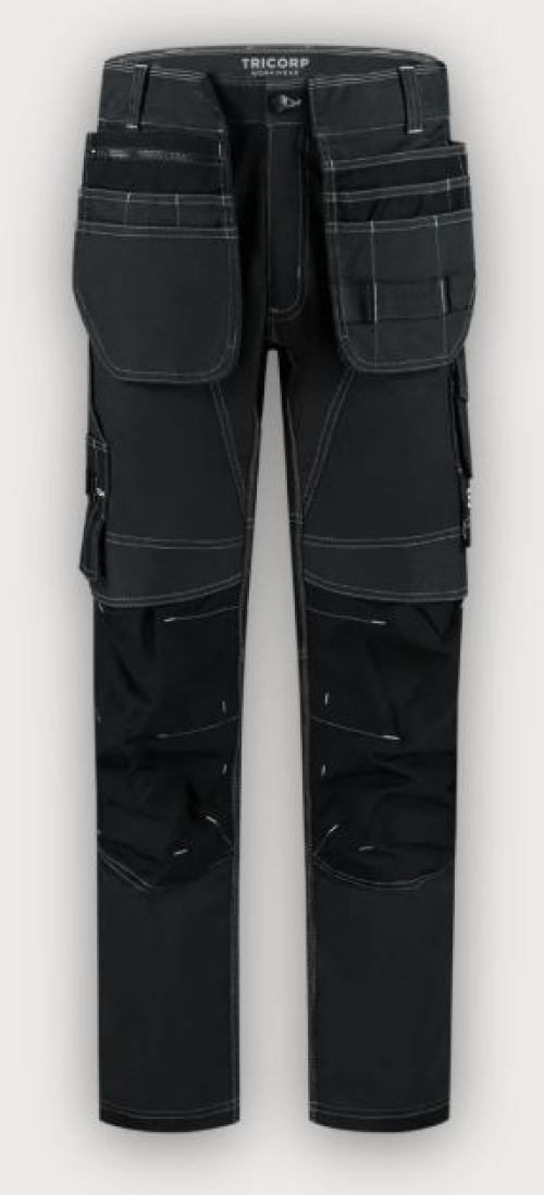 Tricorp Denim Arbeitshose Funktionelle Stretch Redefined Holstertaschen, Black