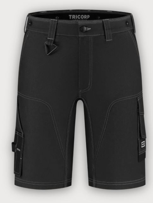Tricorp Denim Arbeitsshorts Funktionelle Stretch Redefined, Black