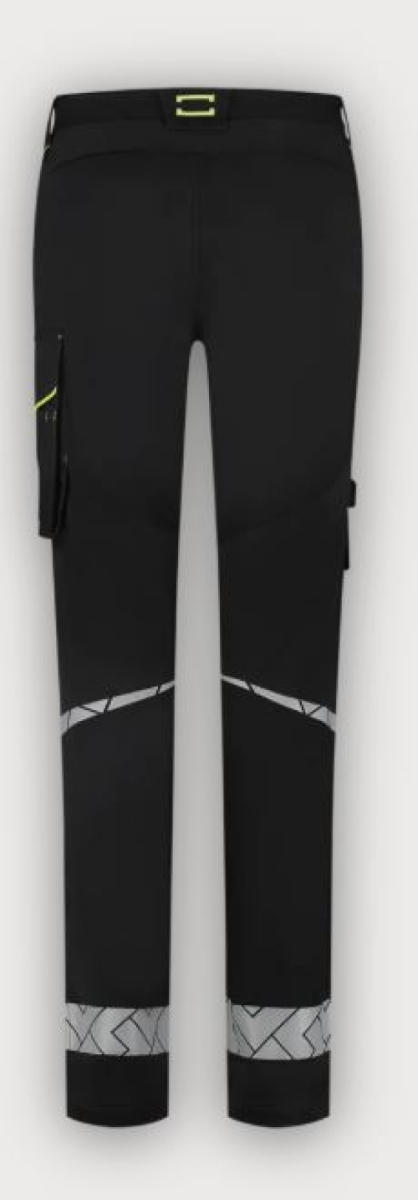 Tricorp Arbeitshose Funktionelle Stretch Reflective Redefined Damen, Black-Fluor Yellow