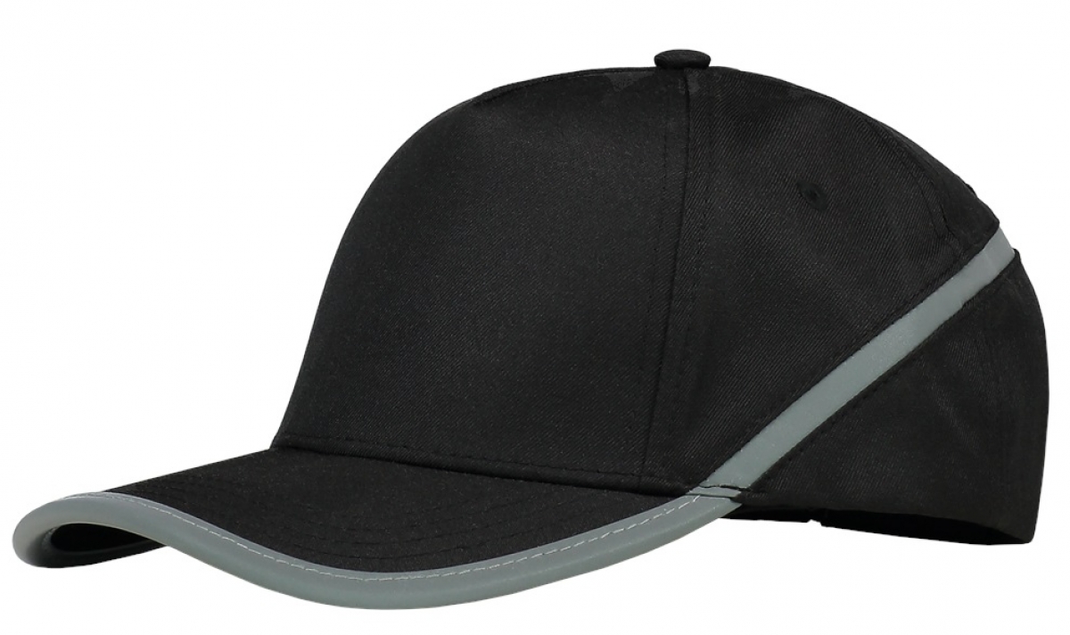 TRICORP-Workwear, Cap Reflexstreifen, Basic Fit, black