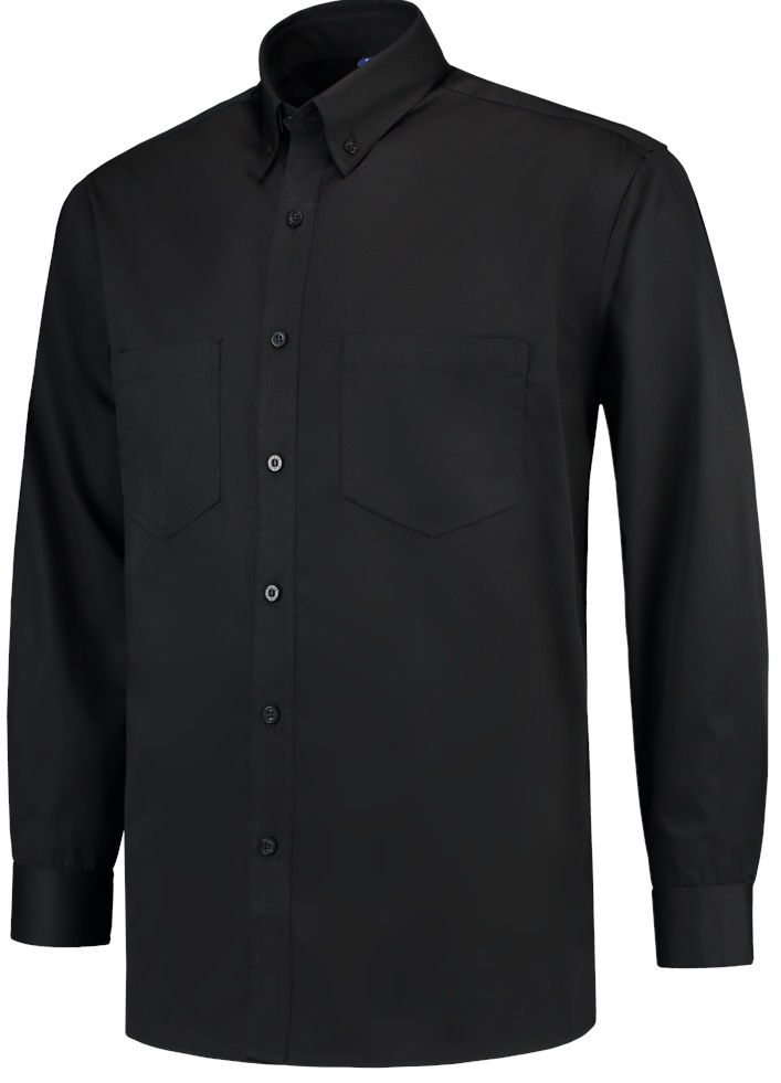 TRICORP-Workwear, Arbeitshemd Langarm Basis, Basic Fit, 150 g/m², black