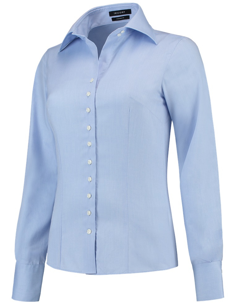 TRICORP-Workwear, Bluse Slim Fit, Damen, 110 g/m², blue