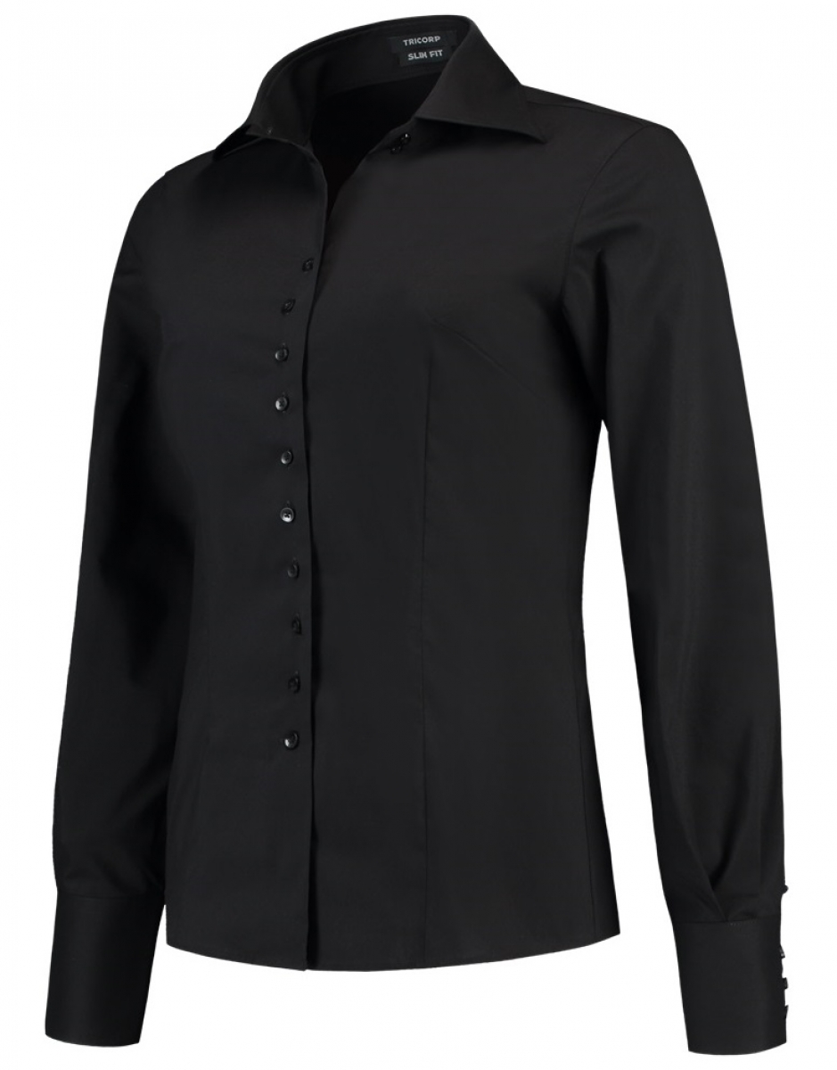 TRICORP-Workwear, Bluse Slim Fit, Damen, 110 g/m, black