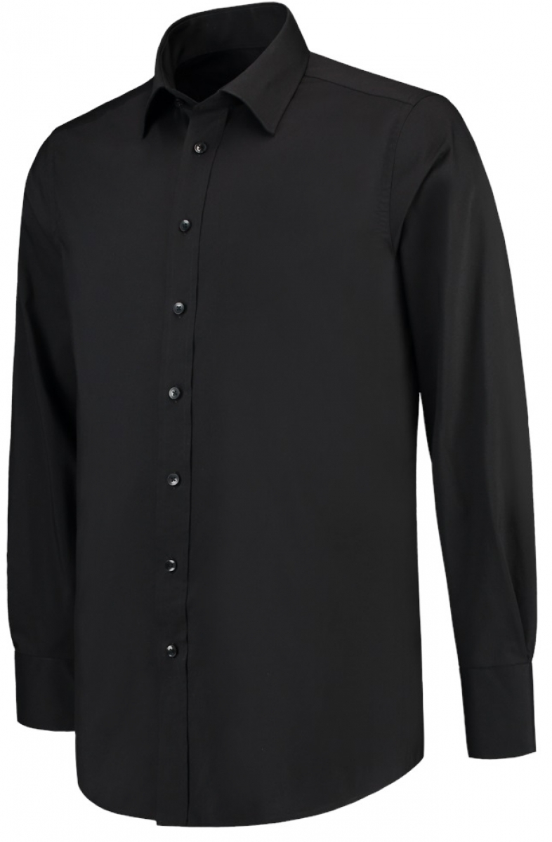 TRICORP-Workwear, Hemd Stretch, Basic Fit, 110 g/m, black