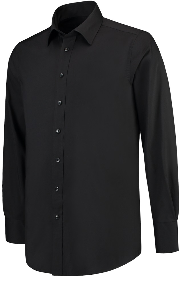 TRICORP-Workwear, Hemd Stretch, Basic Fit, 110 g/m², black
