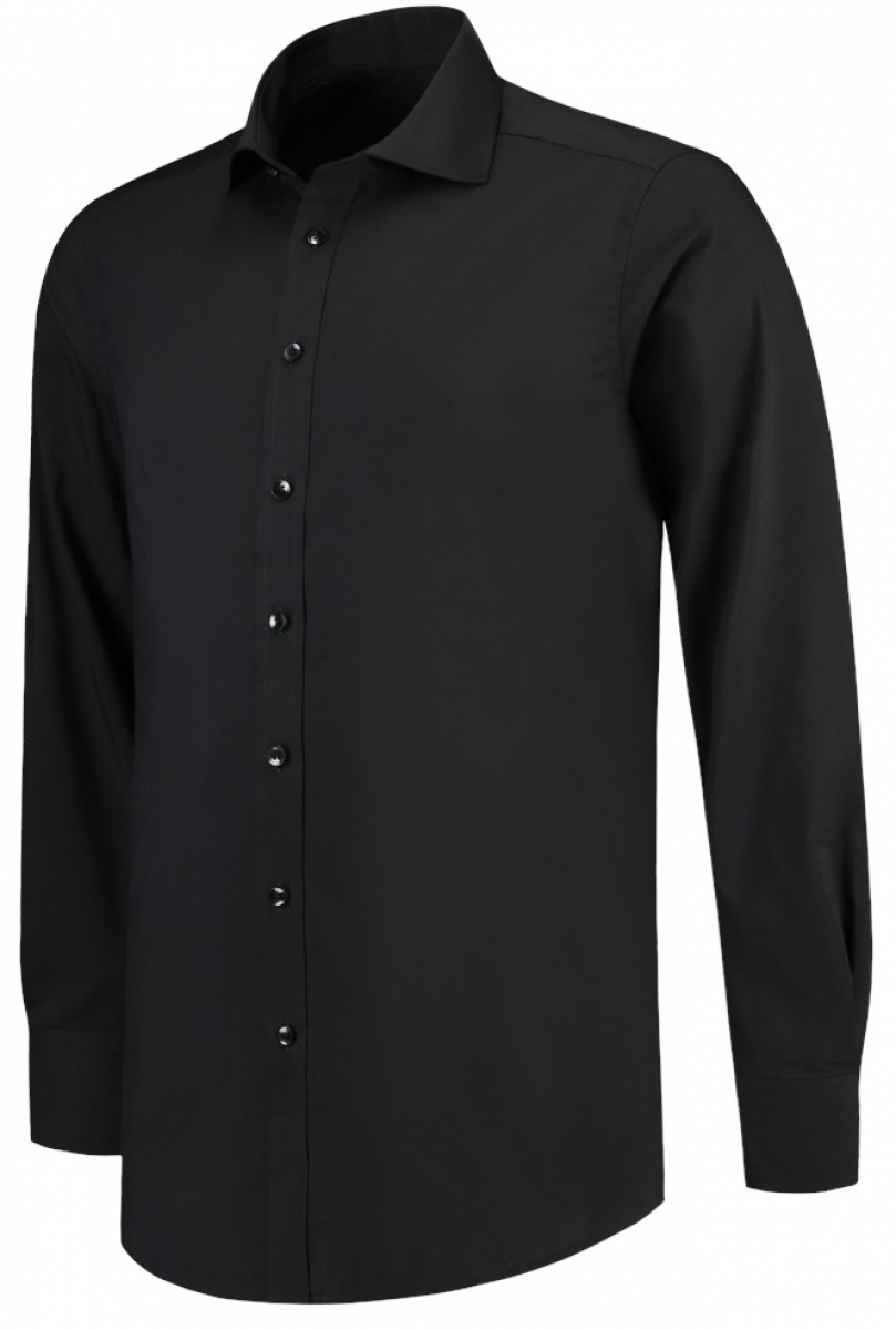 TRICORP-Workwear, Hemd Stretch, Slim Fit, 110 g/m, black