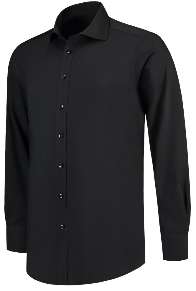 TRICORP-Workwear, Hemd Stretch, Slim Fit, 110 g/m², black