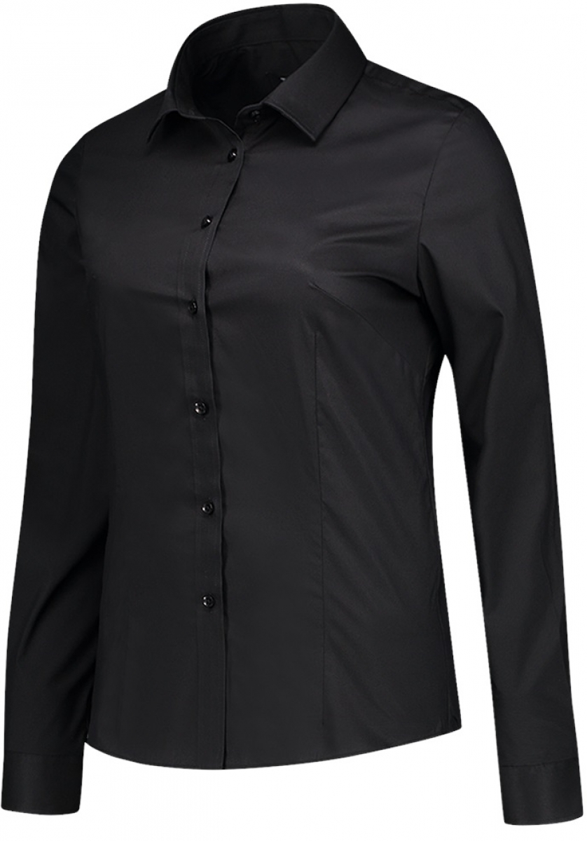 TRICORP-Workwear, Bluse Stretch, Slim Fit, 110 g/m, black