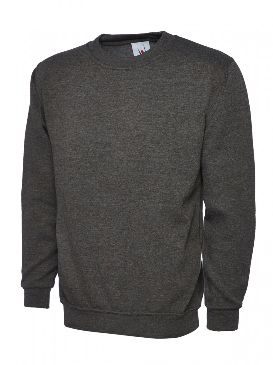Uneek-Clothing-Classic Sweatshirt, anthrazit
