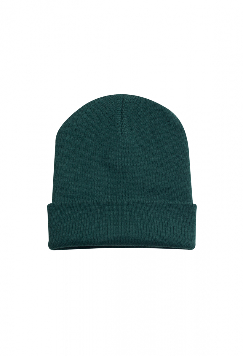 Uneek-Heavyweight Cuffed Beanie, bottle green
