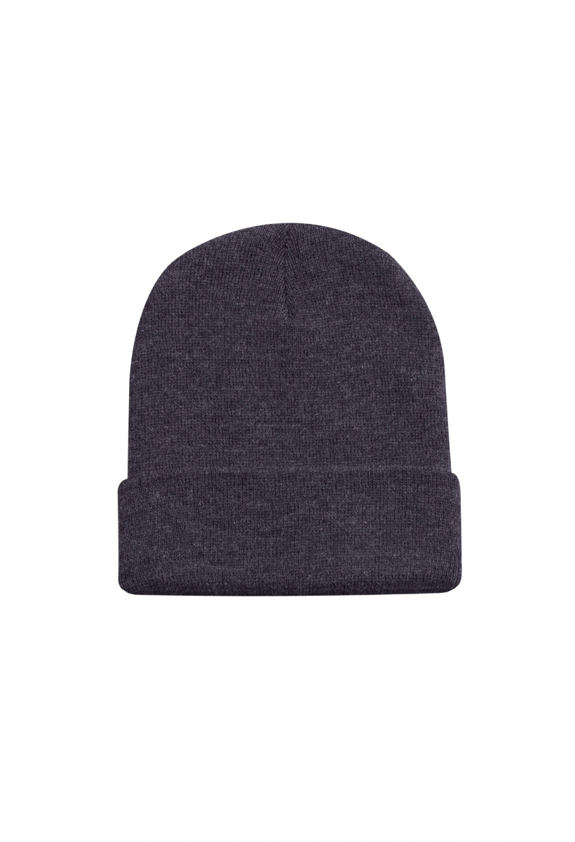Uneek-Heavyweight Cuffed Beanie, charcoal