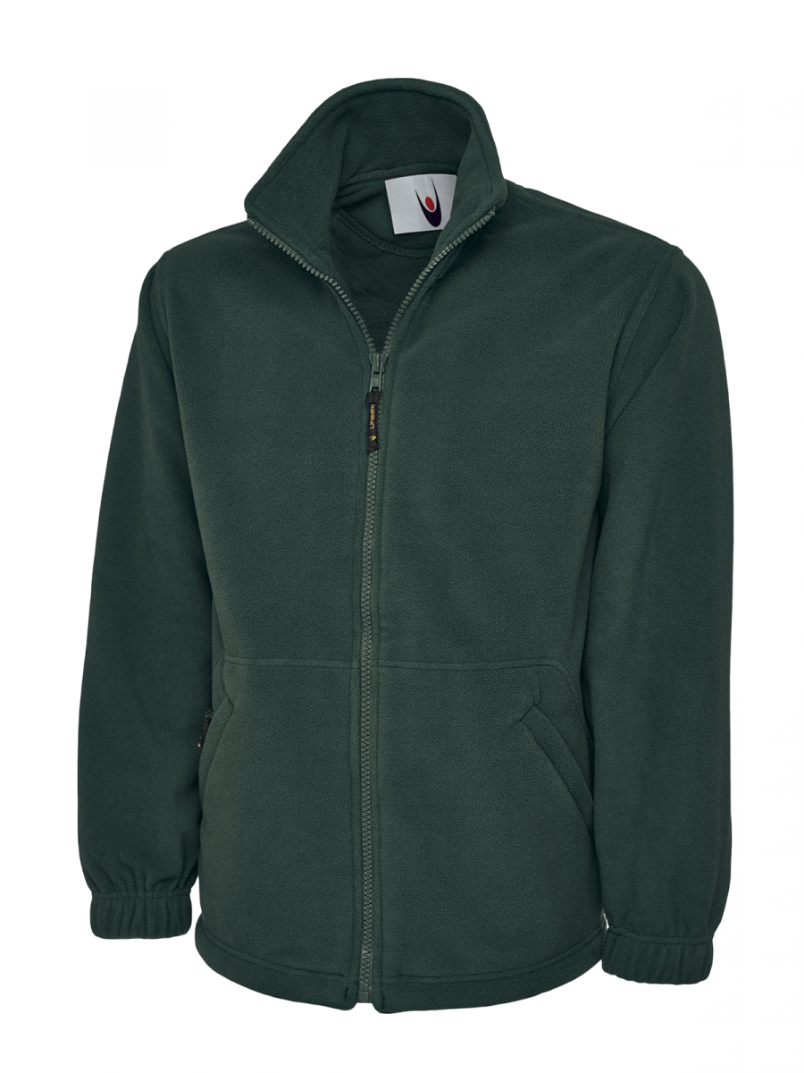 Uneek-Clothing-Classic Full Zip Micro Fleece Jacket, bottle green