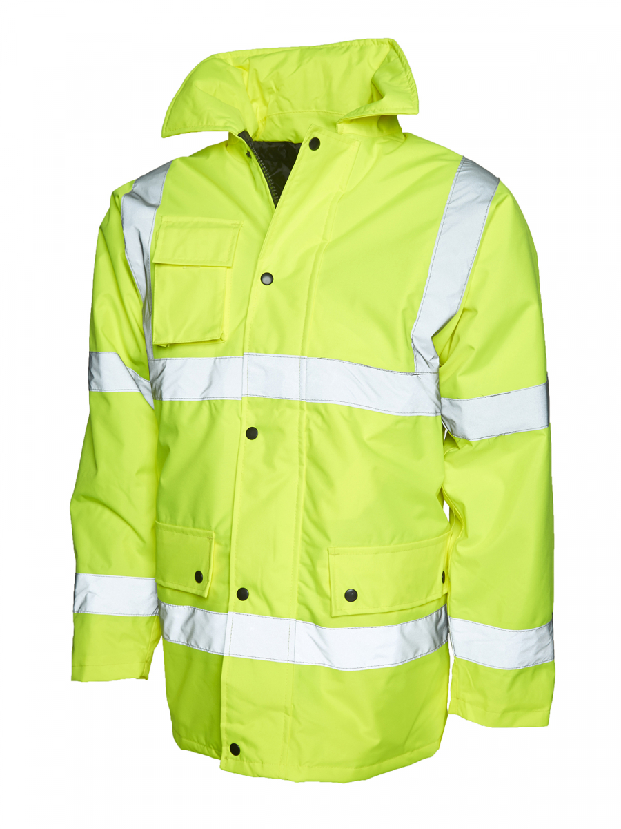 Uneek-Clothing-Road Safety Jacket, yellow